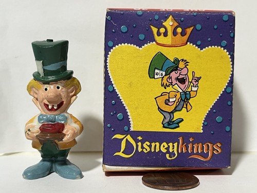 Marx DisneyKing Mad Hatter plastic figure w/ box Alice in Wonderland character