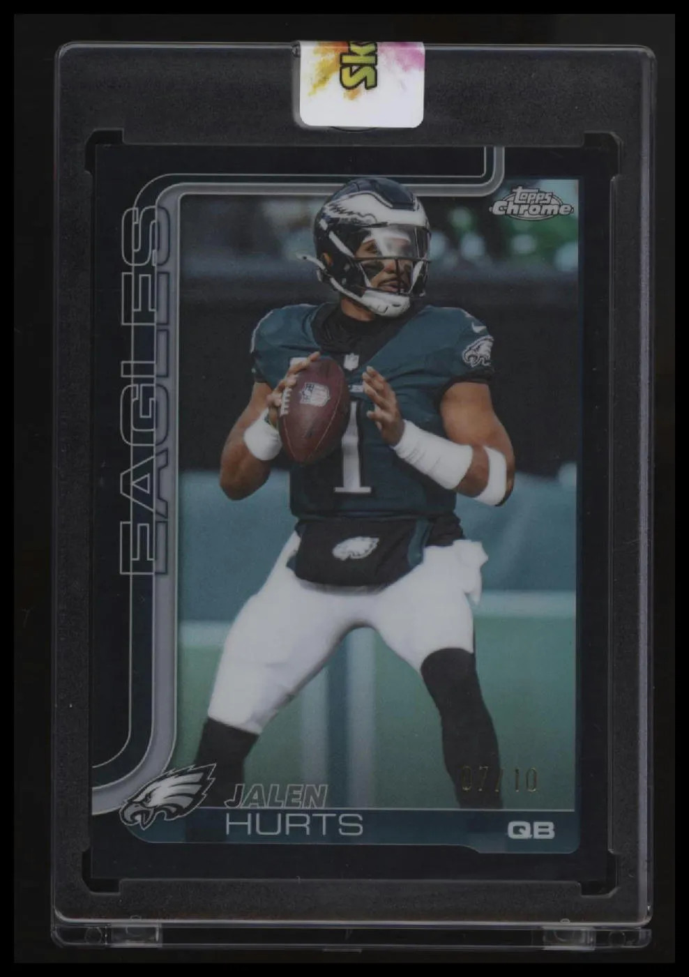 2025 Topps Chrome Jalen Hurts Black Refractor #/10