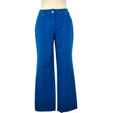 Escada Stretch Denim Wide Leg Pants Jeans Blue Size 38 US 8 