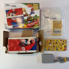 Nintendo 3DS Super Mario 3D Land Edition Console W/ Charger White Box TESTED