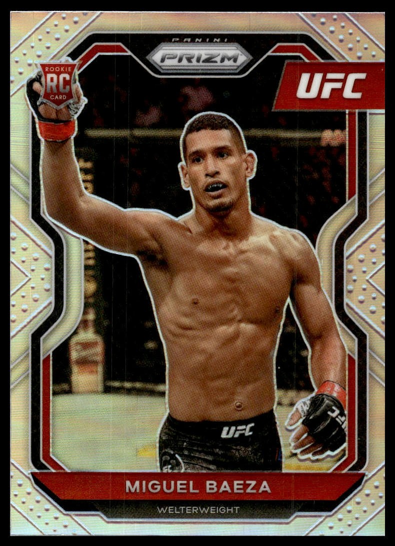 2021 Panini Prizm UFC #92 Miguel Baeza Silver Prizms