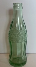 Vintage 1923 Christmas Coca Cola Bottle New York NY 6oz Green Glass Hobbleskirt