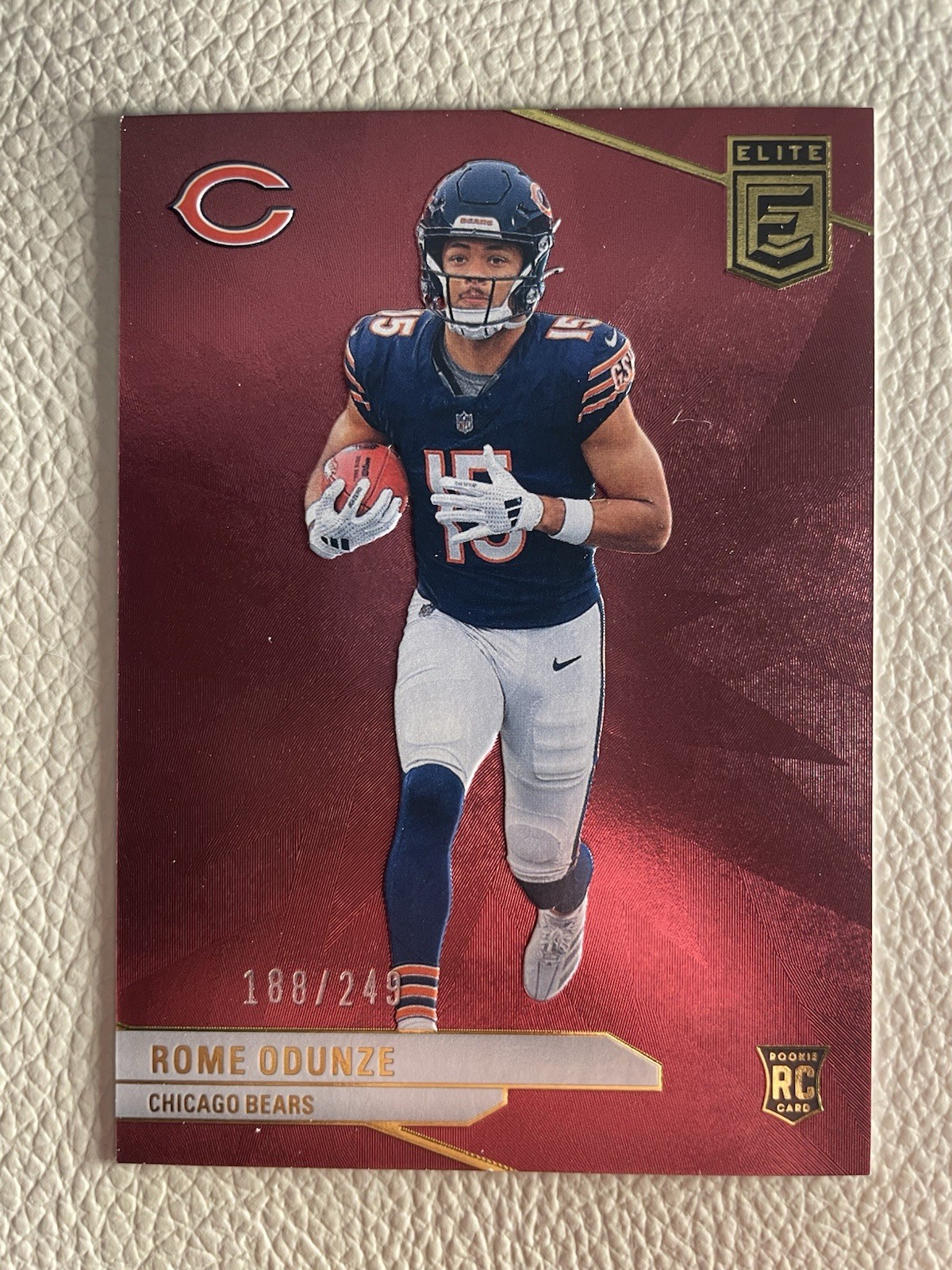 2024 Panini Donruss Elite - Rookies Rome Odunze #103 Maroon /249 (RC)