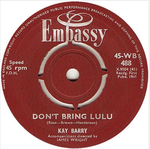 Kay Barry - Don't Bring Lulu