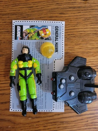 GI Joe ARAH 1993 General Hawk (Mail in) Filecard missing rifle