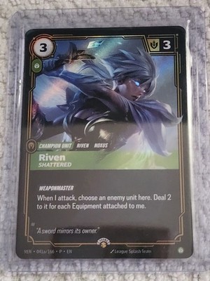Riven Shattered Promo Riftbound TCG Con New Near Mint Exclusive Gen Con PAX 041a