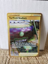 Turffield Stadium 234/203 Gold Secret Rare - 2021 Pokemon Evolving Skies NM