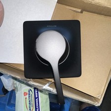 KOHLER Venza 1-Handle Transfer Valve Trim in Matte Black Valve Not Included