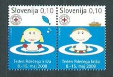 Slovenia - Charity Yvert 50/51 MNH Cruz Red