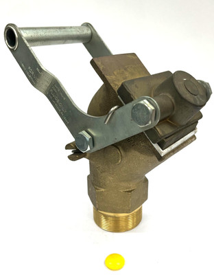 GATE VALVE 272034 2'' NPT SELF-CLOSING BRASS BODY SS HANDLE