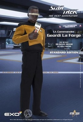 Exo 6 Star Trek Geordi La Forge 1/6 Figure (READ DESCRIPTION)