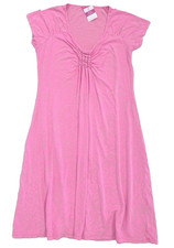 Fresh Produce small cosmos pink Emma ruched stretch knit dress 79 nwt new s