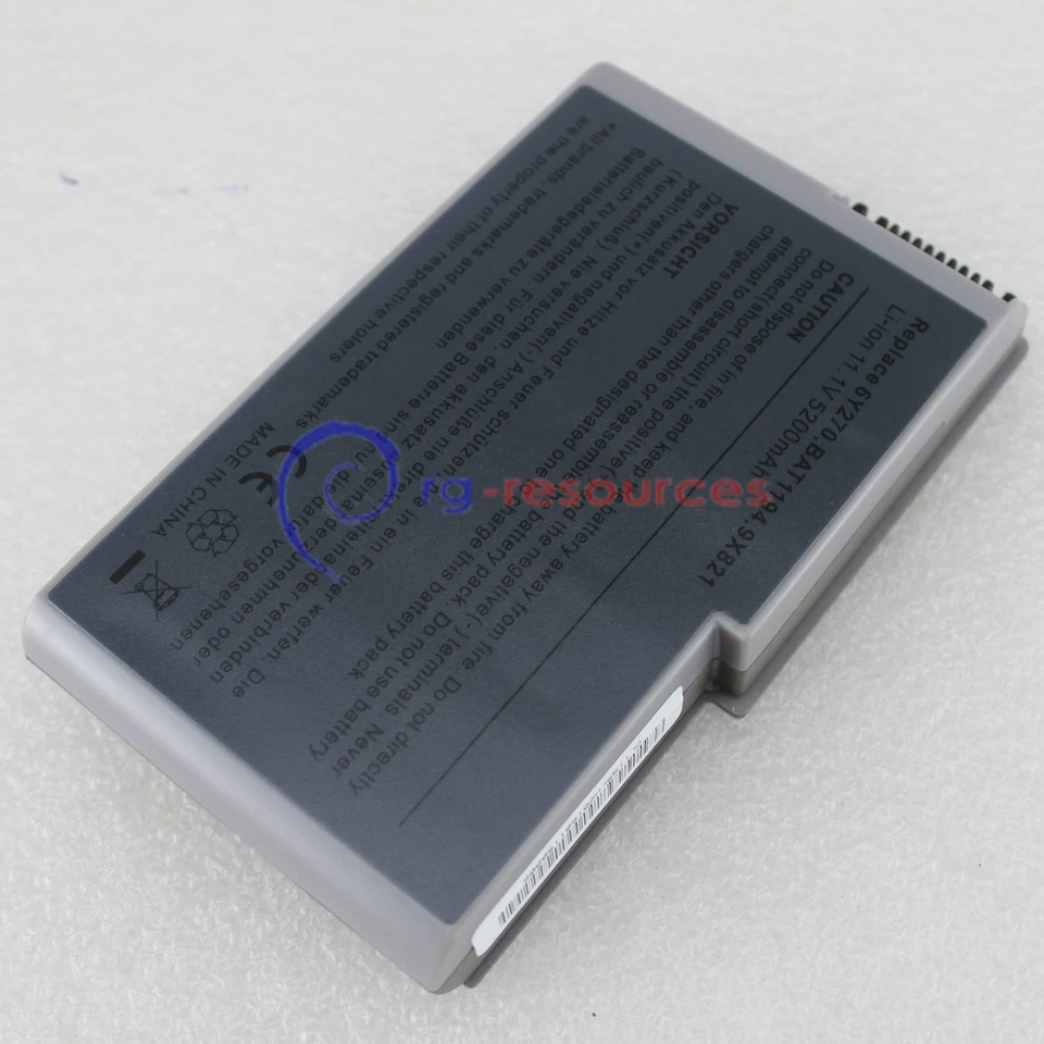 全新锂离子电池 适用于戴尔 Latitude D520 D500 D505 D510 D600 D610 便携式电脑 银色 — 第 2/4 张图片