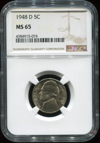 1948 D 5C MS 65 NGC USA coin
