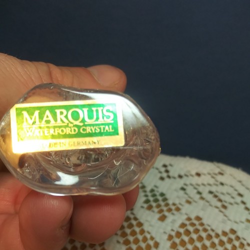 Vintage WATERFORD Marquis Clear Crystal Santa Ornament Made in Germany.  - Picture 8 of 10