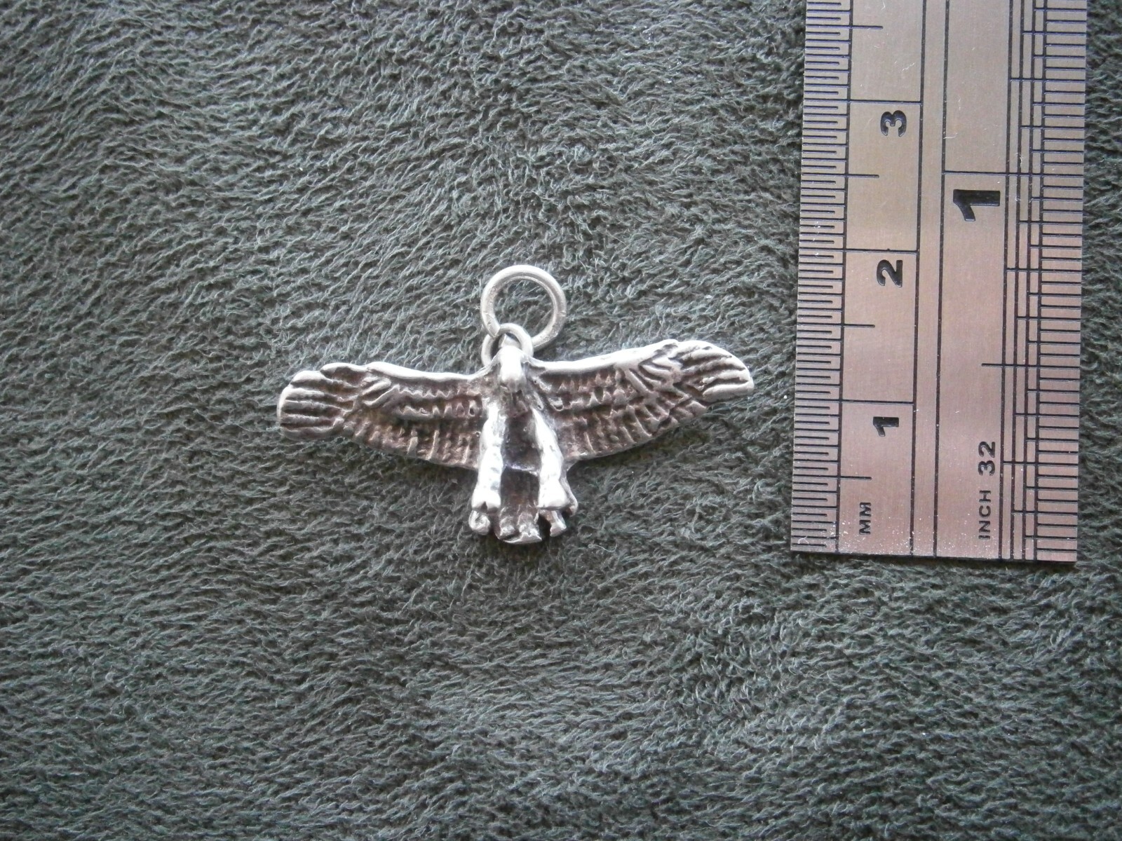 Hovering Eagle Vintage Solid 925 Sterling Silver … - image 7