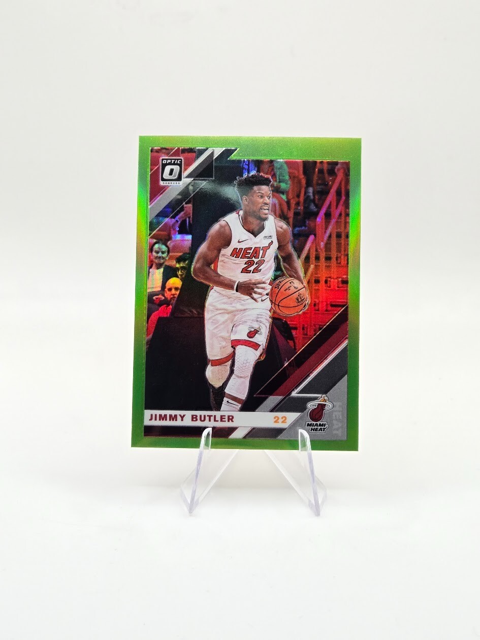 Jimmy Butler 2019-20 Panini Donruss Optic Lime Green SP /149 #11 Heat
