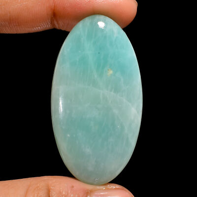 Natural Amazonite Oval Shape Cabochon Loose Gemstone 64 Ct. 45X24X7 mm EE-22132