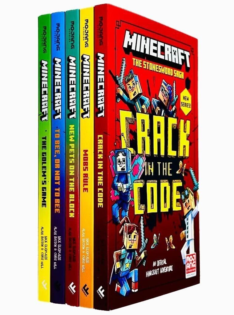 Minecraft Stonesword Saga Series 5 Books Set by Nick Eliopulos