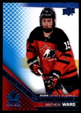 2022-23 UPPER DECK PROSPECTUS MOMENTOUS BLUE MATHEW WARD 030/349 TEAM CANADA