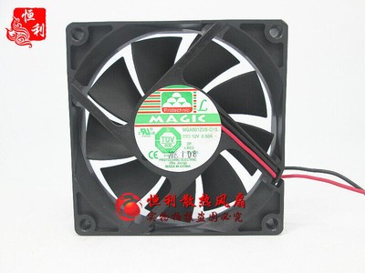 1PC MAGIC MGA8012UB-O15 8015 12V 0.50A 8CM 2-wire high-volume      #W10*
