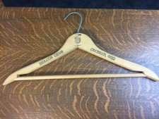 Vintage SHERATON GIBSON HOTEL Cincinnati Ohio Wooden Clothes Hanger Advertising
