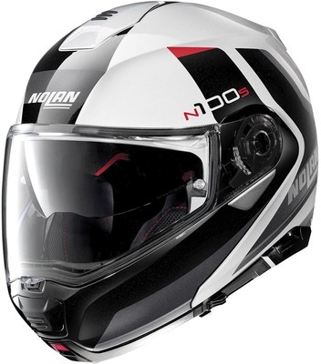 Nolan Modular Motorradhelm N100-5 Hilltop weiß XL Flip Front Motorrad