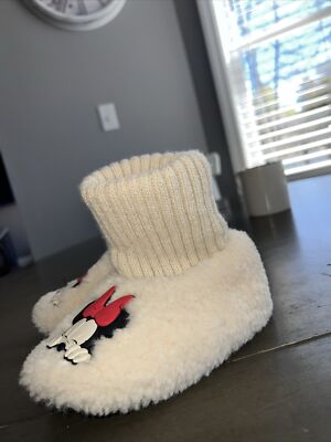 New Kids Zara x Disney Mickey Mouse Wool Slippers Socks Size EUR 24/25 