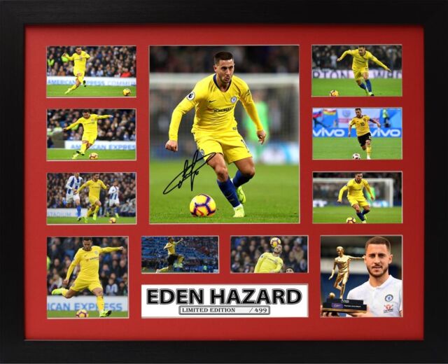 Eden Hazard Signed Framed Memorabilia Limited Edition V1 WB8595