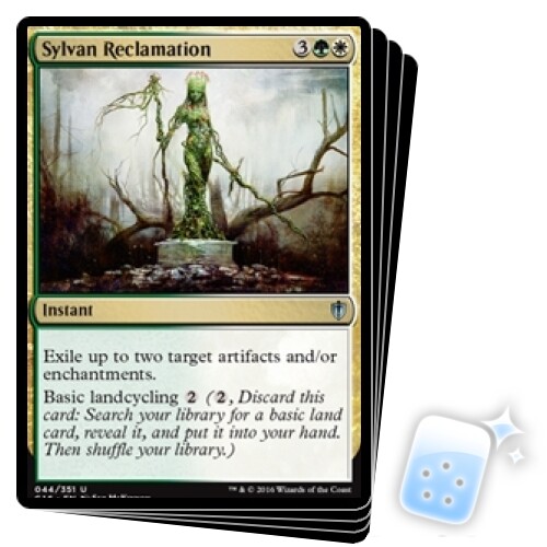 SYLVAN RECLAMATION X4 Commander 2016 Magic MTG MINT CARD - Picture 1 of 1