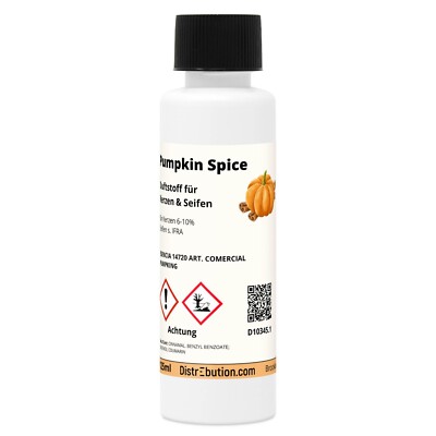 Duftstoff Pumpkin Spice 125ml Duftöl für Kerzen und Seifen, Kürbis Duft