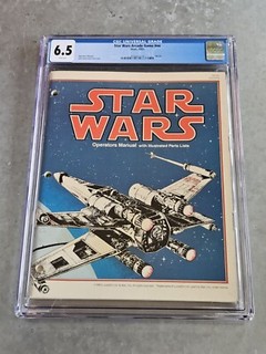 STAR WARS Arcade Game MANUAL 1983 - 1st Print - CGC 6.5 - VINTAGE 🛸🕹️