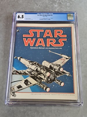 STAR WARS Arcade Game MANUAL 1983 - 1st Print - CGC 6.5 - VINTAGE   ️