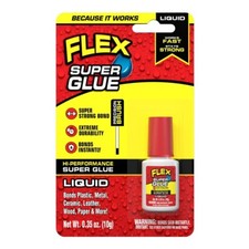 Flex Super Glue Liquid, 10 Gram Brush-On Bott...