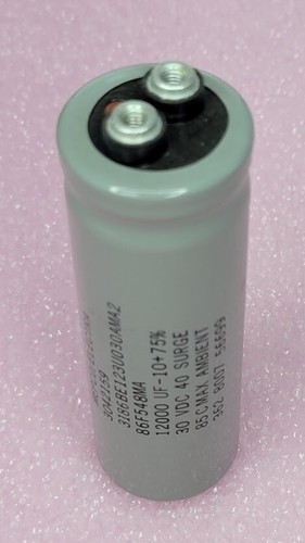 Mepco/Electra - 3186BE123U030AMA2 - 12,000uF 30VDC Electrolytic Capacitor New - Picture 3 of 4
