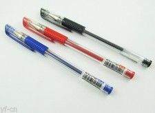 1pc 3 Colors M G Q7 0.5mm Pipe Blue Black Red Gel Ink Rolling Ball Point Pens