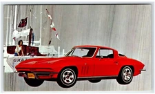 1966 Chevrolet Corvette Stingray Coupe Red - Advertisement Postcard MM
