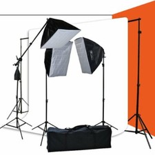 6 x 9 White Muslin Video Photo Studio Boom Kit H9004SB269W