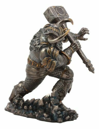 Viking God Thor Statue 7.75 Height Prince of Asgard Thundering Rage  Figurine