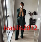 ZARA NEW WOMAN TAILORED DOUBLE-BREASTED BLAZER JACKET GREEN XS-XXL 2761/253