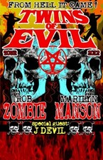 Marilyn Manson & Rob Zombie Twins Of Evil Tour Concert Poster