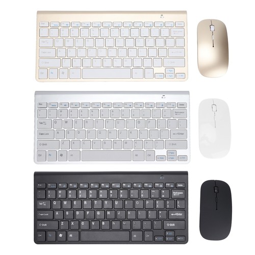 Keyboard Mouse Combo Wireless 2.4G USB Ultraslim Ergonomic Wearproof Keyboa BST - Picture 2 of 31