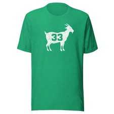 Bird 33 Goat T-Shirt | Boston Basketball Greatest Of All Time Boston Tee