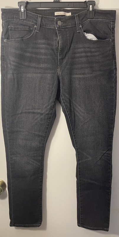 Levi’s Mid Rise Skinny Jeans Women Size 16M Stretch Dark Wash Denim