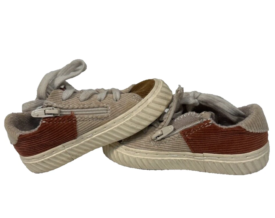 Zapatillas Zara Pana Patchwork Zapatos Talla 20 Euro 4.5-5 EE. UU. Marrón Tostado Cremallera y Corbata Foto 4 de 4