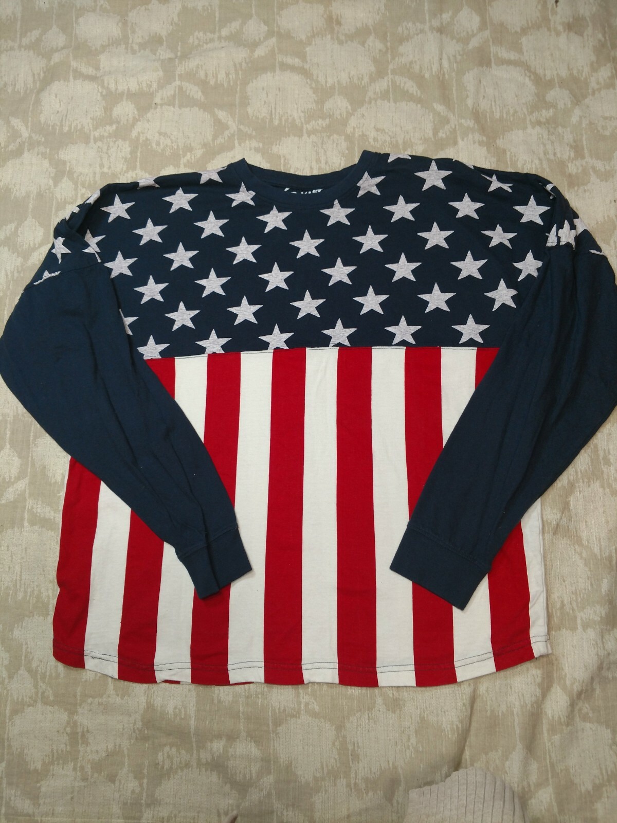 red and white tee shirt