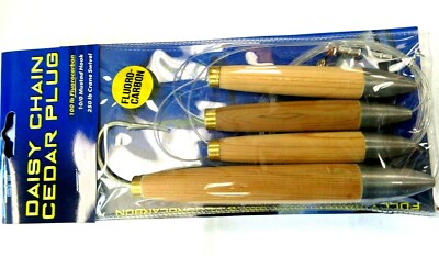 Ahi USA Daisy Chain Natural Cedar Plug 6'' - NATURAL - CP-604-N Trolling Plug