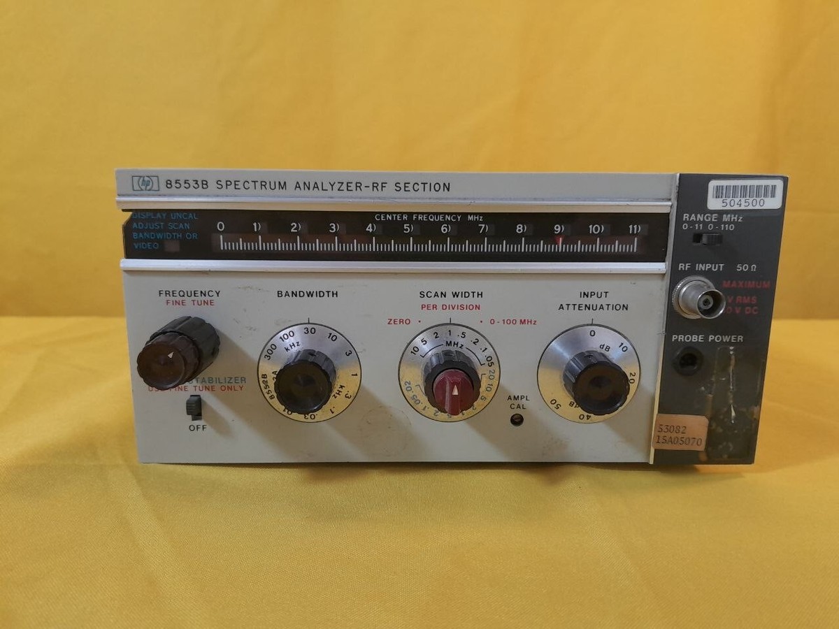 Agilent HP 8553A 1 kHz-110 MHz SPECTRUM ANALYZER Untested