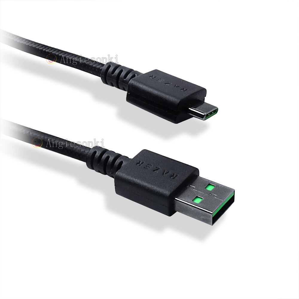 USB A to USB C Cable Cord Replacement for Razer Huntsman TE 87 Keyboard