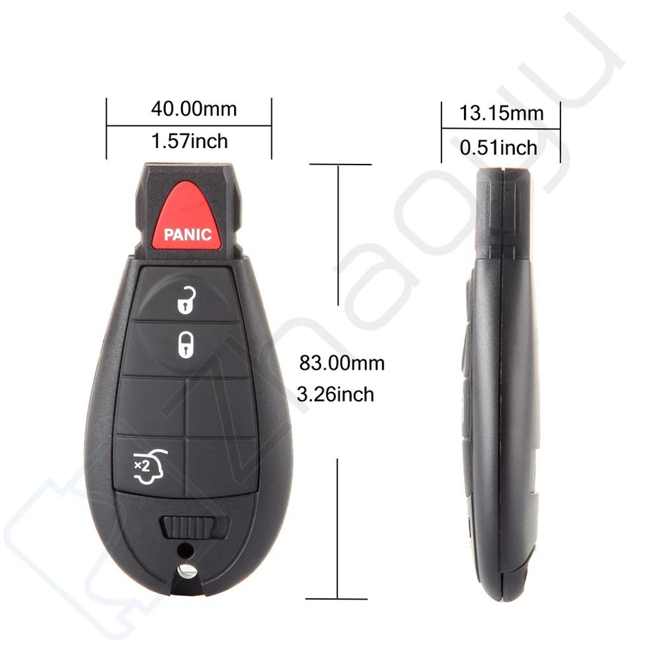 2 para Jeep Grand Cherokee Commander 2008 2009 2010 controle remoto sistema de entrada sem chave - Imagem 4 de 4